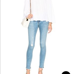 Rag & bone Light Blue "Everton" Distressed Skinny Jean size 25